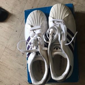 Purple adidas